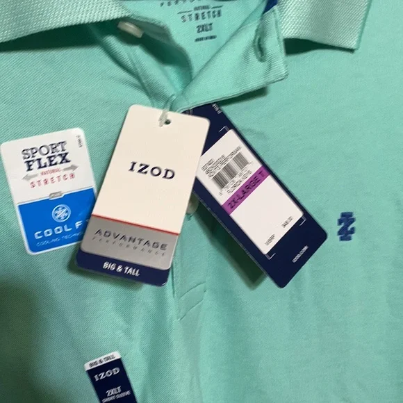 🆕 IZOD - ADVANTAGE PERFORMANCE- NATURAL STRETCH (2XLT) COOLING TECHNOLOGY 🆕 - Picture 6 of 6